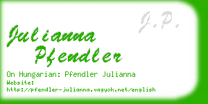 julianna pfendler business card